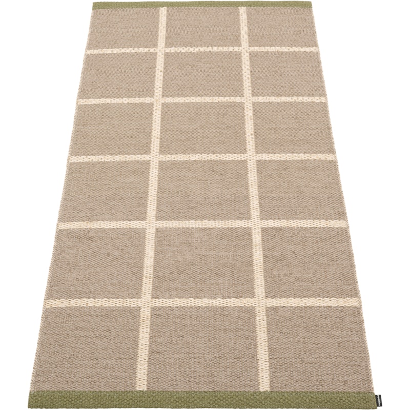 Criss Plastmatta Potato / Cream / Pine, 70x150 cm