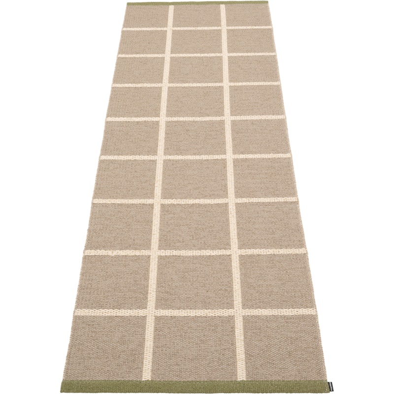 Criss Plastmatta Potato / Cream / Pine, 70x225 cm