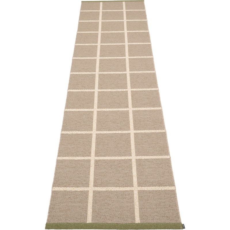 Criss Plastmatta Potato / Cream / Pine, 70x300 cm