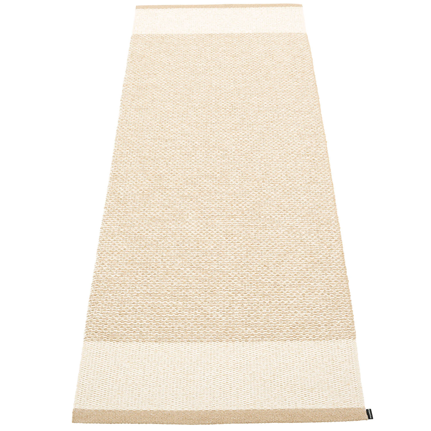 Pappelina Edit Matta Beige / Vanilla / Metallic 70x200 Cm - Plastmattor Polyester Beige - ET6E720