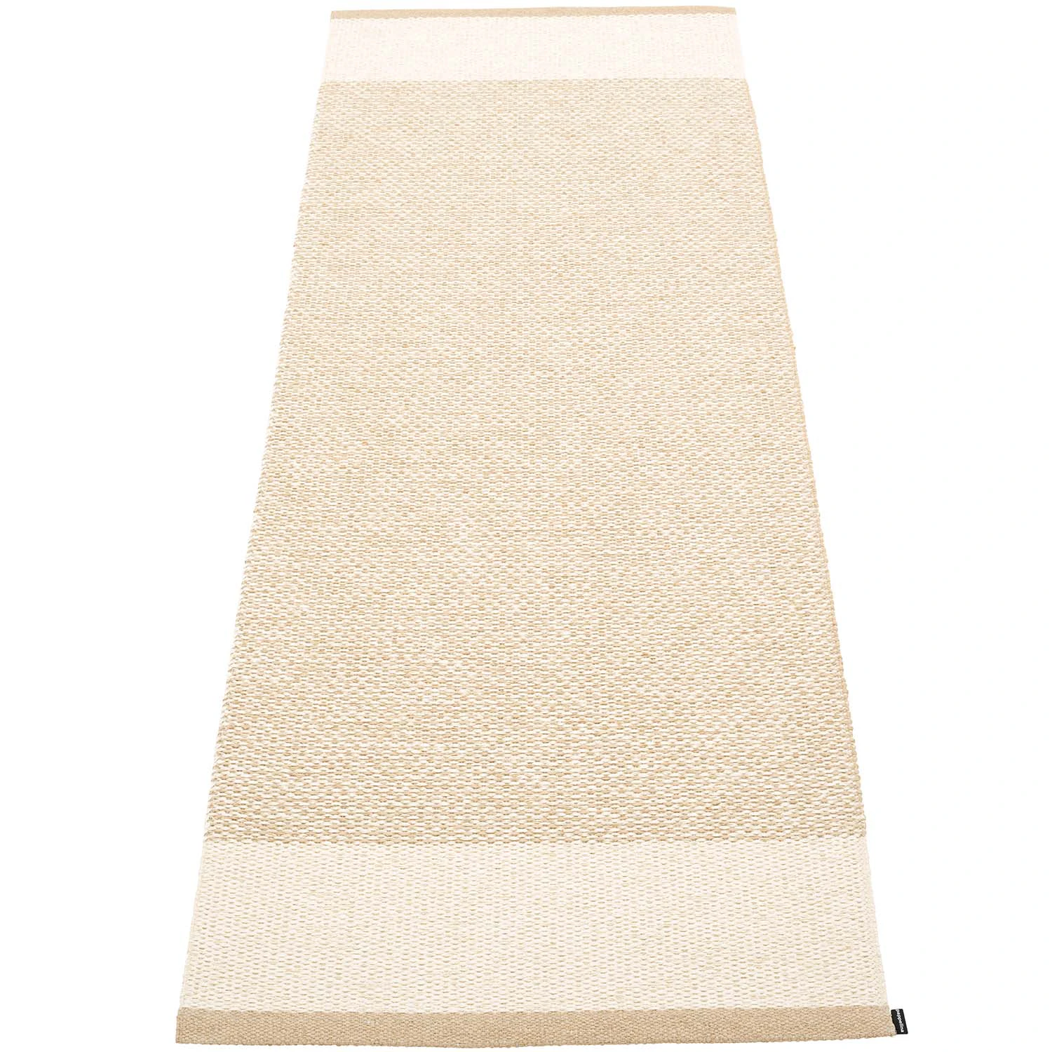 Pappelina Edit Matta Beige / Vanilla / Metallic 85x260 Cm - Plastmattor Polyester Beige - ET6E826