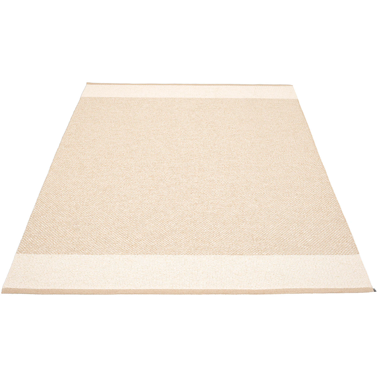 Pappelina Edit Matta Beige / Vanilla / Metallic 140x200 Cm - Plastmattor Polyester Beige - ET6E420