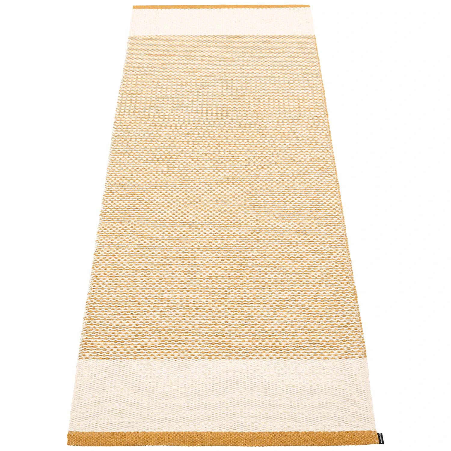 Pappelina Edit Matta Ochre / Vanilla / Beige Metallic 85x260 Cm - Plastmattor Polyester Beige - ET5B826