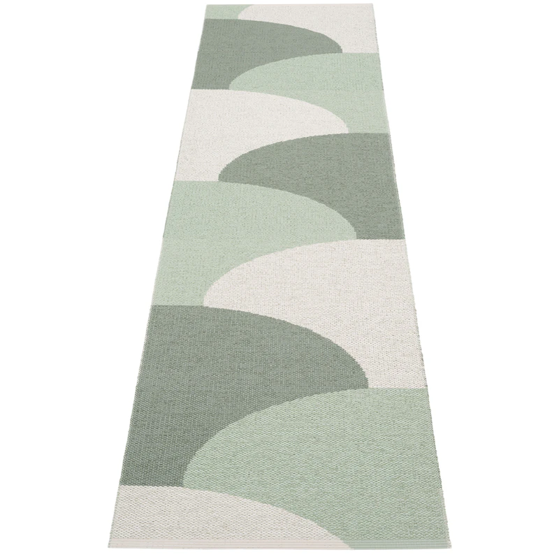 Hill Matta 70x270 cm, Army / Misty Mint / Fossil Grey