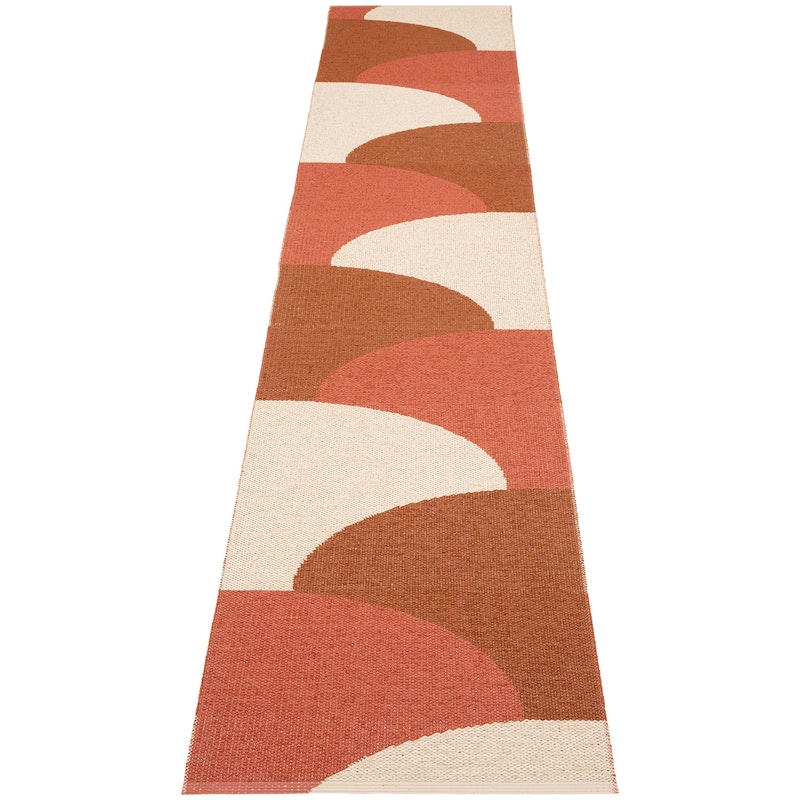 Hill Matta 70x360 cm, Brick / Rust / Cream