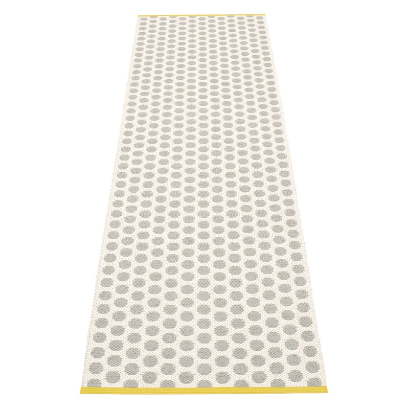 Noa Matta 70x250 cm, Warm Grey/Vanilla/Mustard Edge