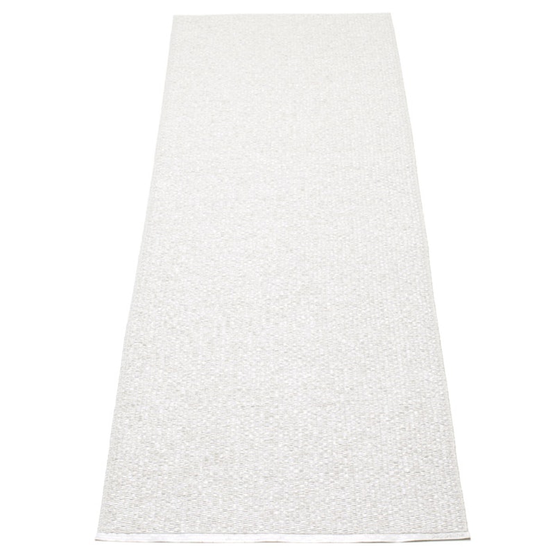 Svea Matta White Metallic/White, 70x160 cm