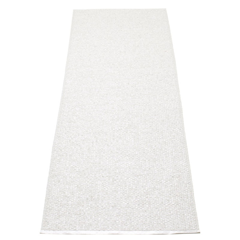 Svea Matta White Metallic/White, 70x240 cm