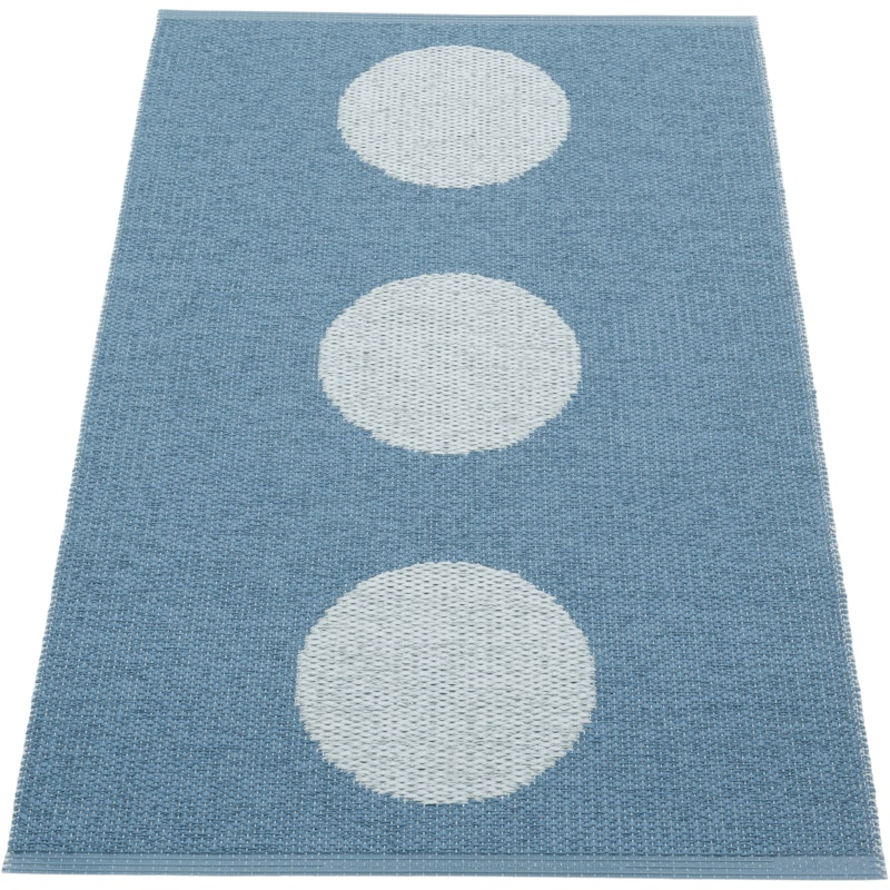 Vera Pop Matta 70x120 cm, River Blue / Blue Fog