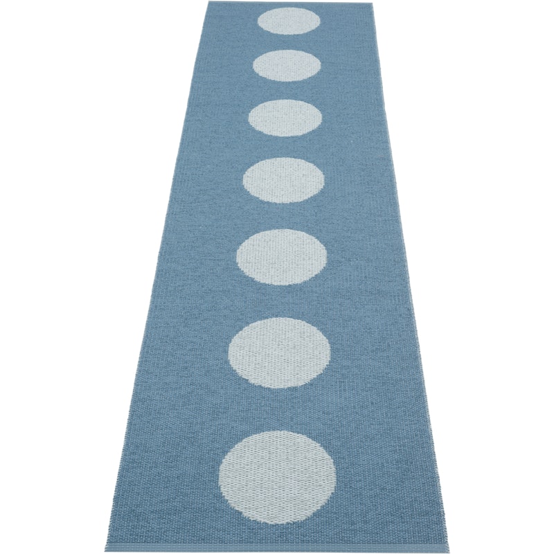 Vera Pop Matta 70x280 cm, River Blue / Blue Fog