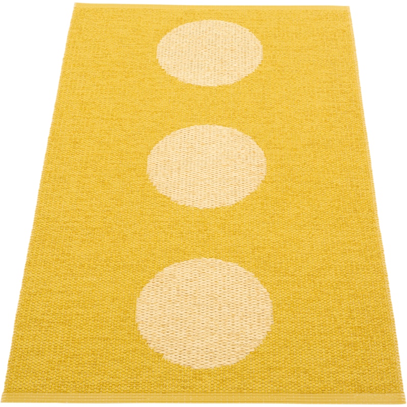 Vera Pop Matta 70x120 cm, Mustard / Pale Yellow