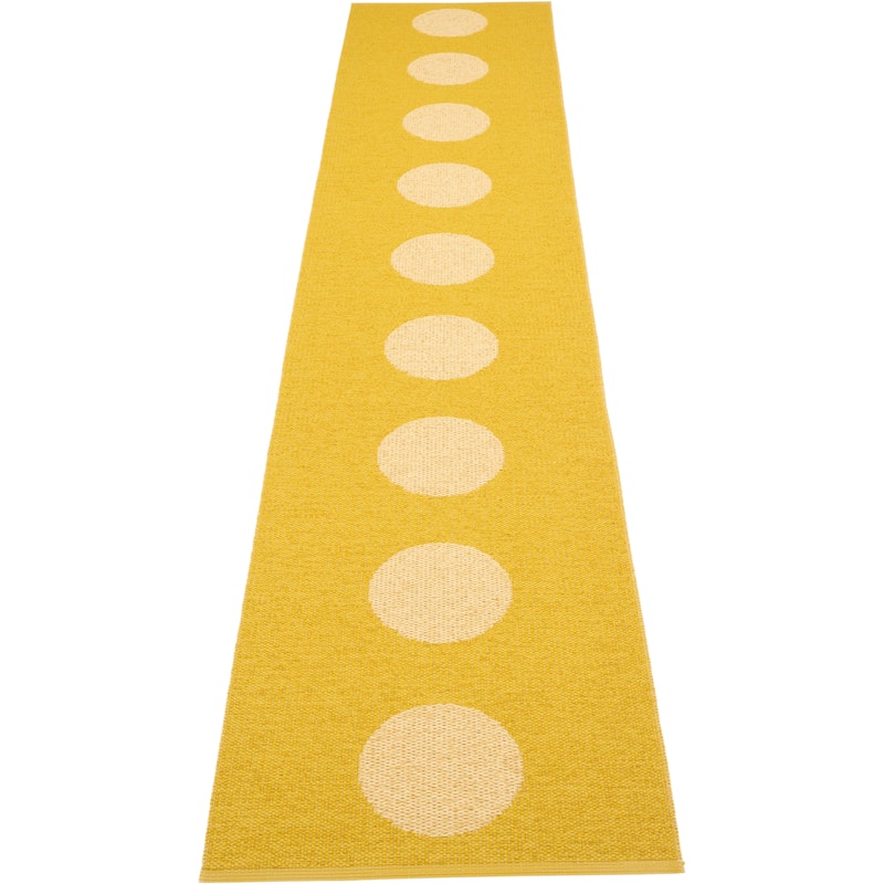 Vera Pop Matta 70x360 cm, Mustard / Pale Yellow