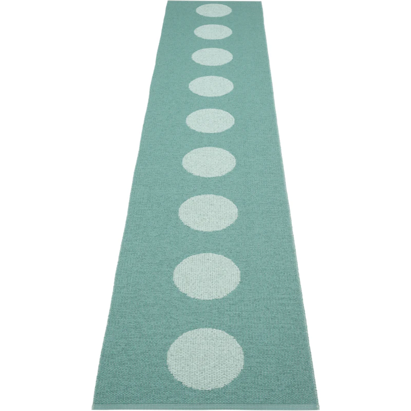 Vera Pop Matta 70x360 cm, Jade / Pale Turquoise