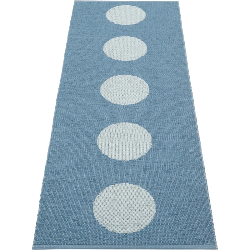 Vera Pop Matta 70x200 cm, River Blue / Blue Fog