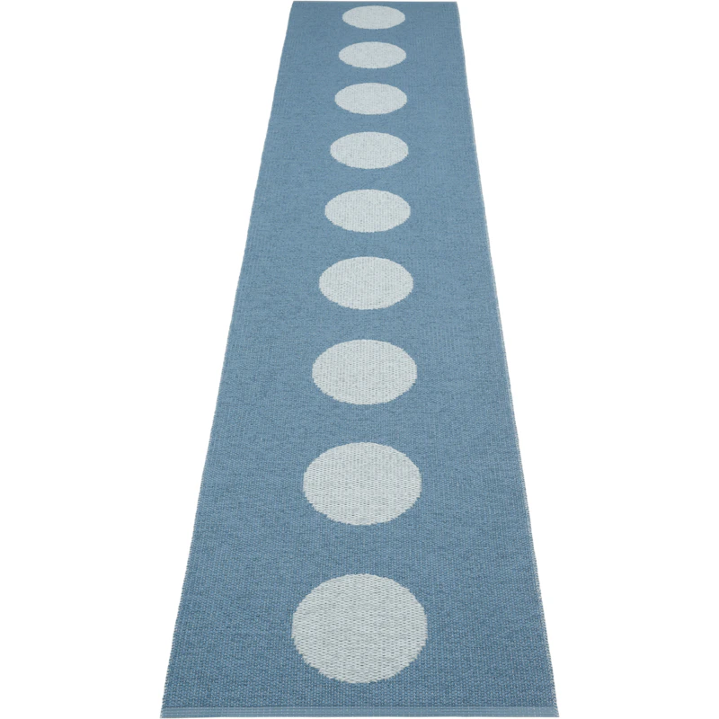 Vera Pop Matta 70x360 cm, River Blue / Blue Fog