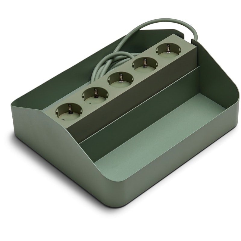 Power Tray Double, Mossy Green