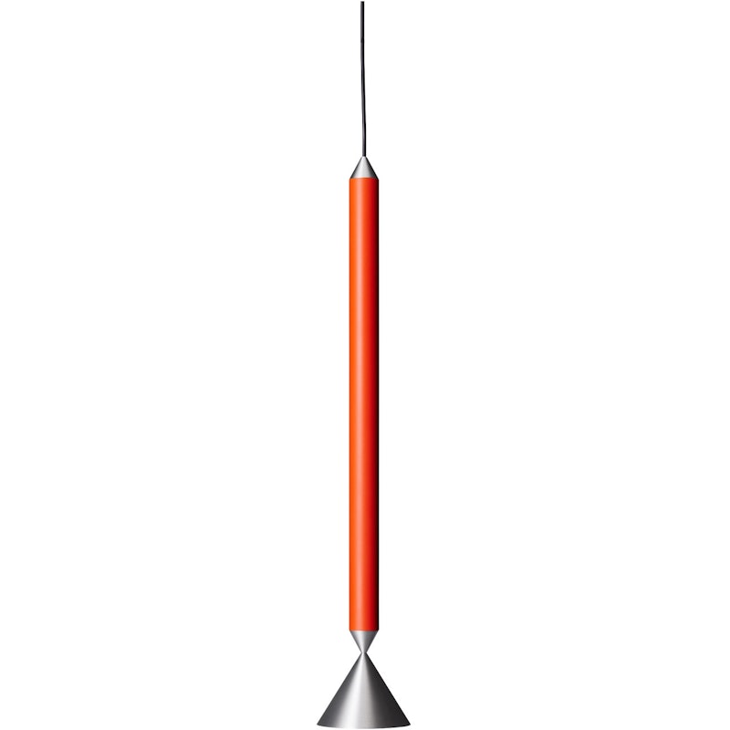 Apollo 59 Pendel, Red Orange / Polerat Aluminium