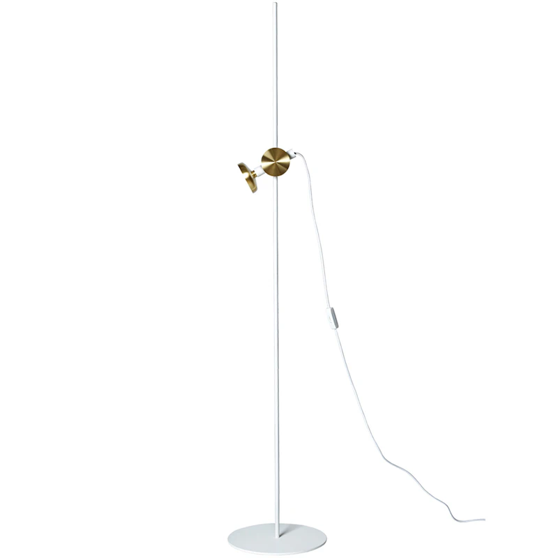 Blend 150 Golvlampa, Traffic White / Mässing
