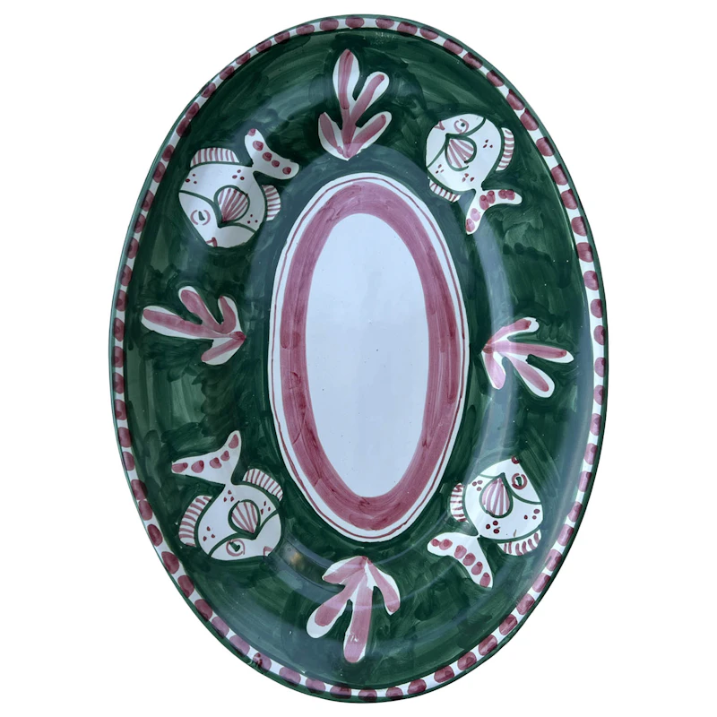 Amalfi Serveringsfat 37 cm, Grön