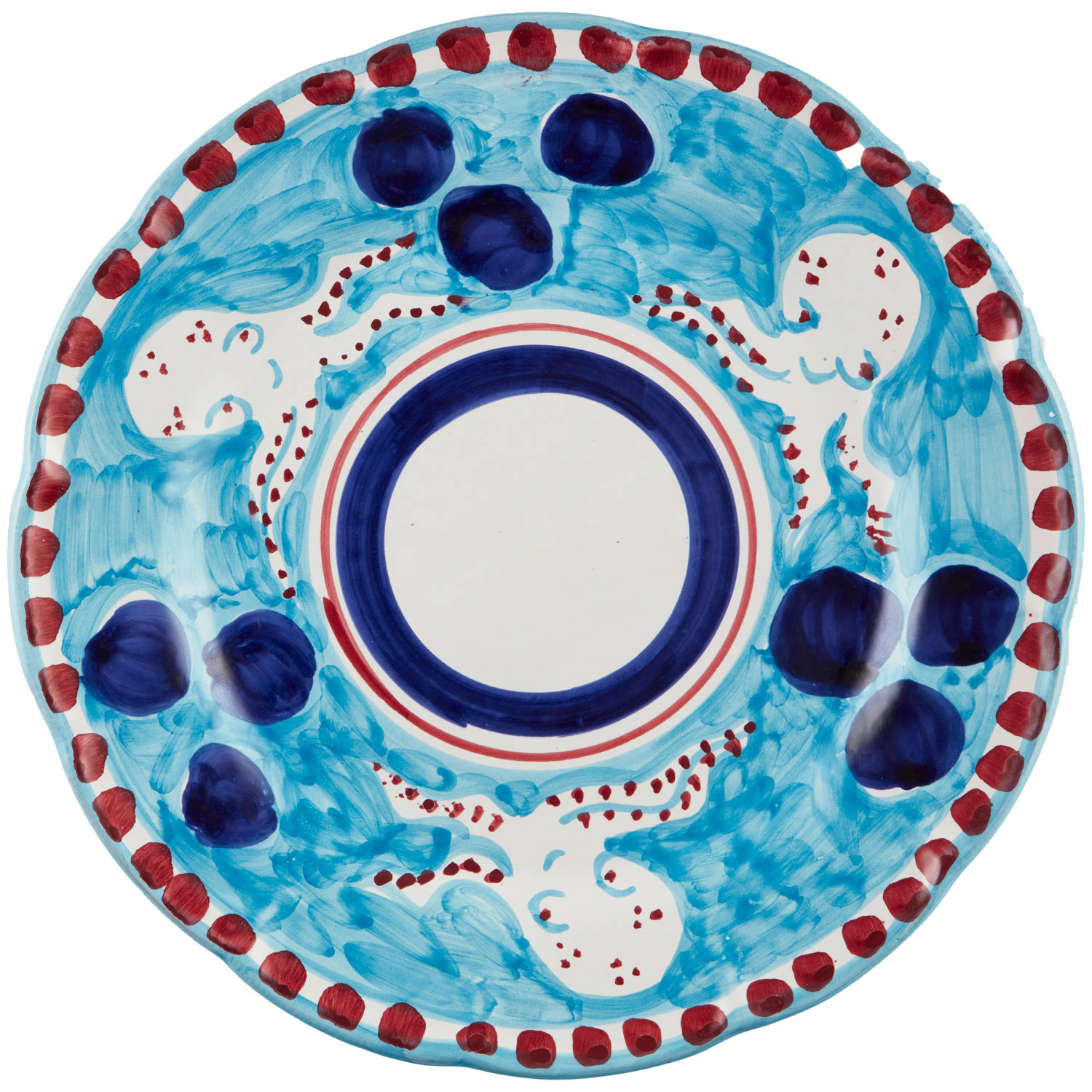 Piccola Home Amalfi Collection Dinner Plate Turquoise - Mattallrikar Keramik Turkos - PT2600-A-TUR-PU