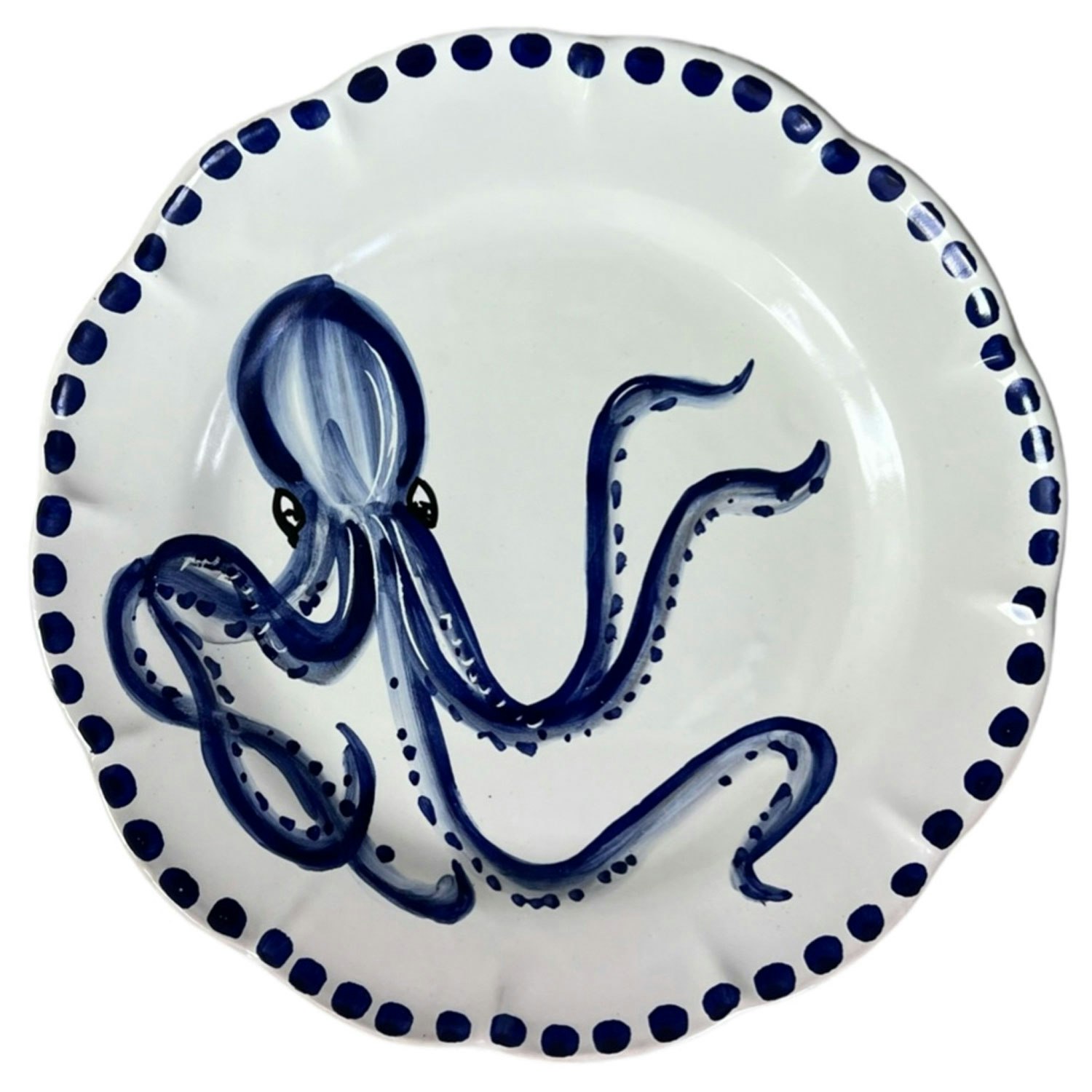 Piccola Home Marina Tallrik 26 Cm - Mattallrikar Keramik Bl&aring; - PT26TV-MAR_PU