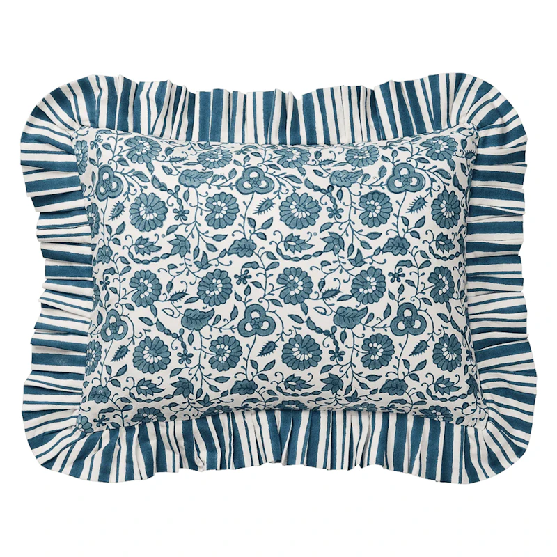 Damson Kuddfodral 30x40 cm, Blå