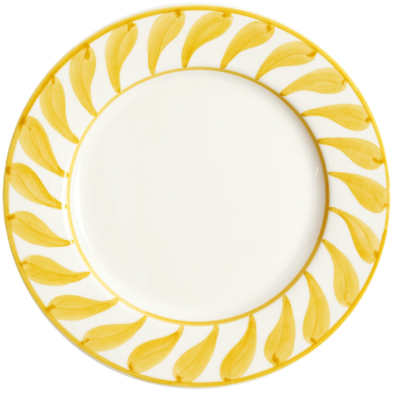 Pick a Poppy Swirl Assiett 22 Cm Gul - Assietter Lergods Gul - C022216SS24-157