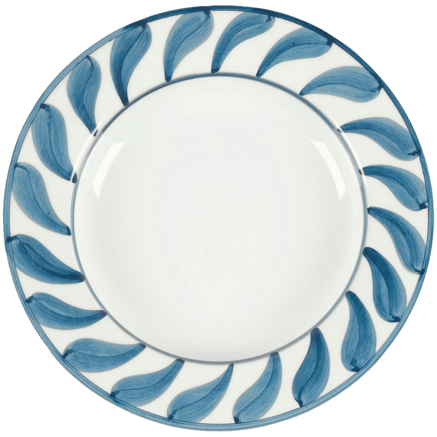 Pick a Poppy Swirl Djup Tallrik 22 Cm Bl&aring; - Djupa tallrikar Lergods Bl&aring; - C032201SS24-158