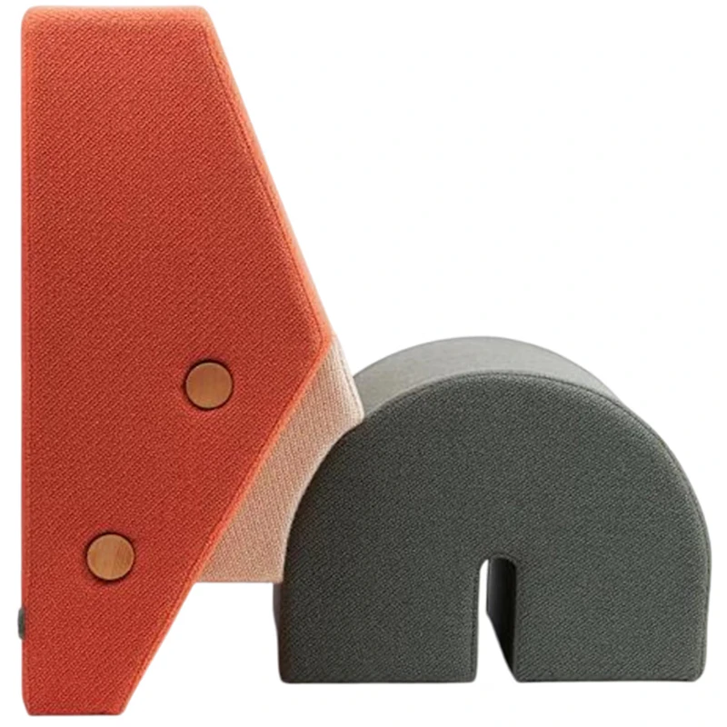 Keystone Loungestol Persika / Off-white / Grå