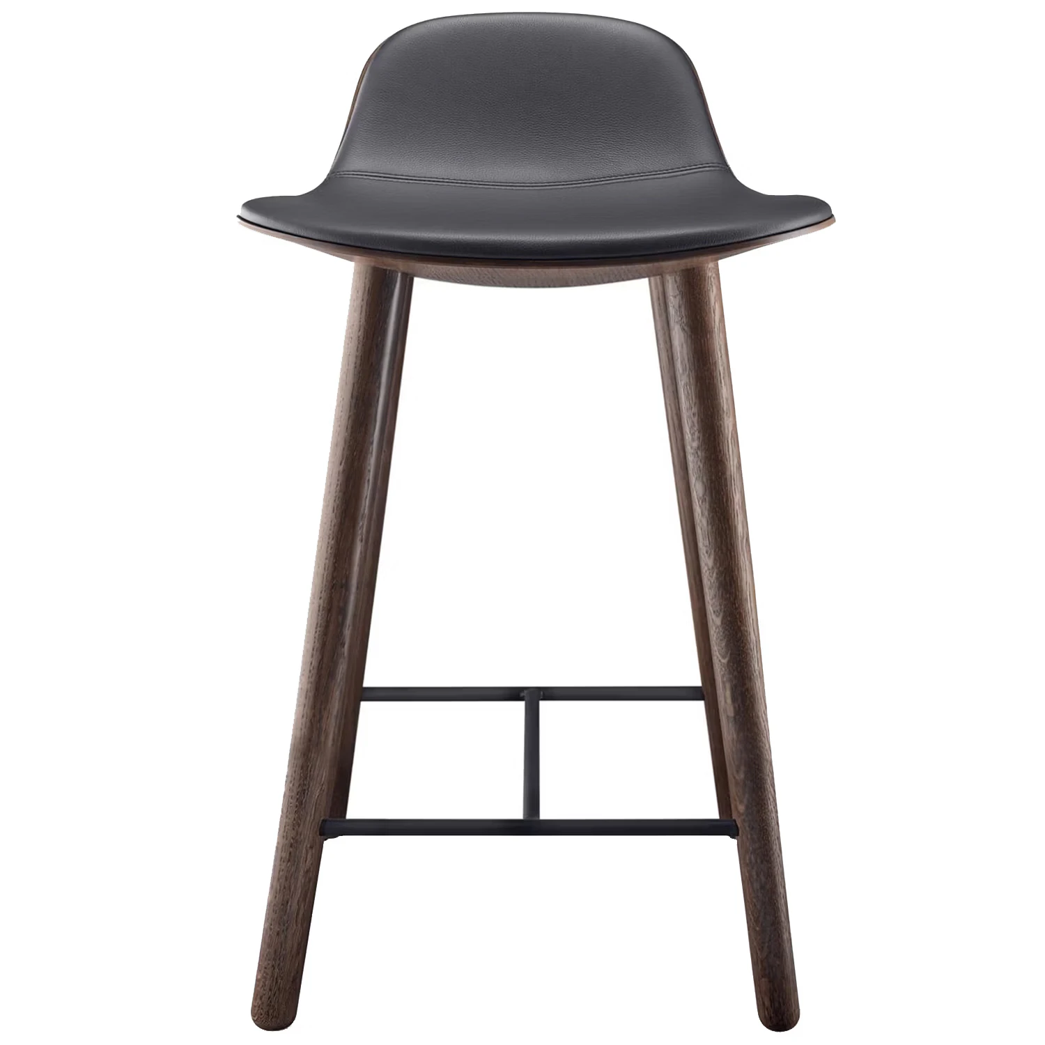 Please Wait To Be Seated Yuuga Barstol H65 Cm Smoked Oak/svart - Barstolar Ek Svart - 702013063