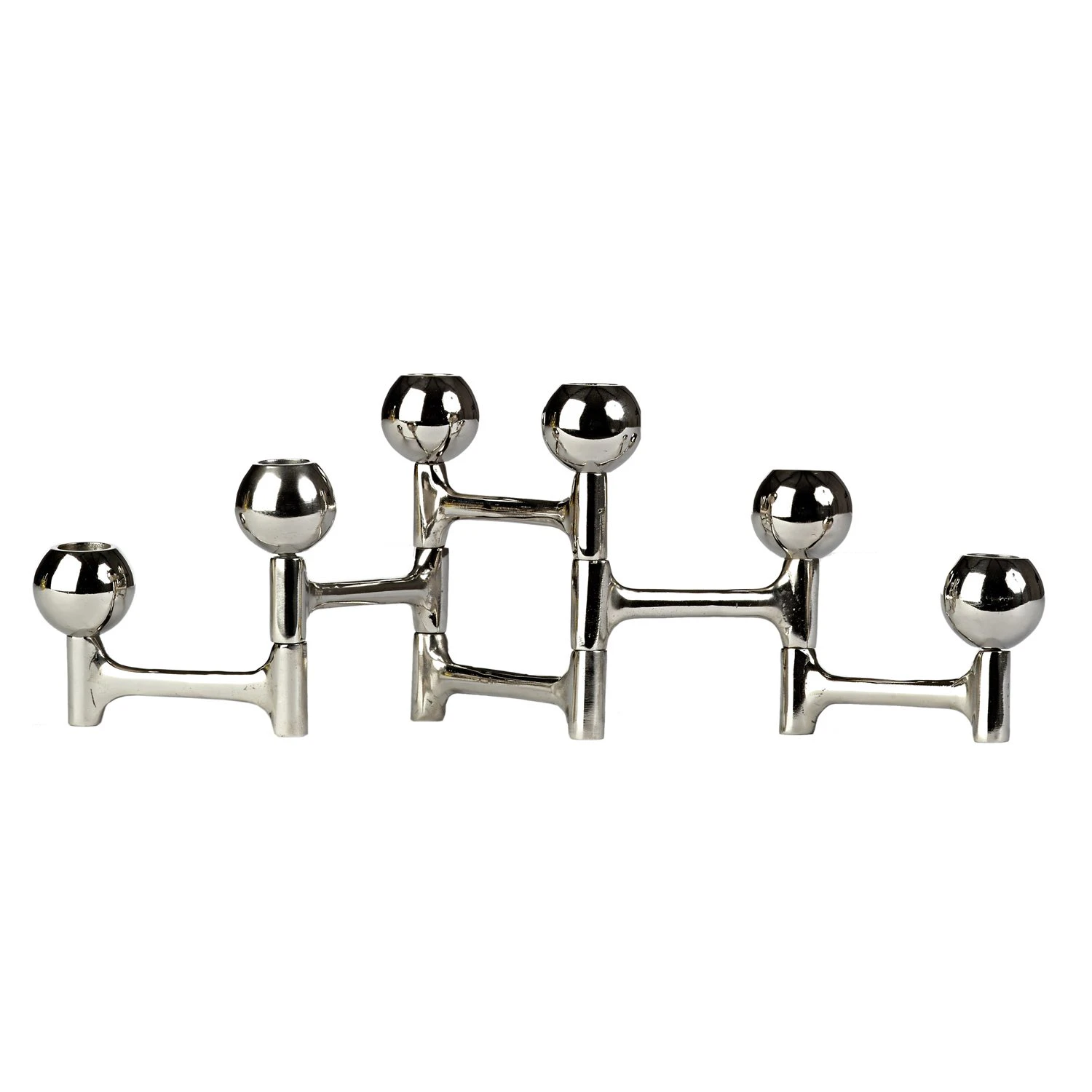 Polspotten Folding Round Ljusstake - Ljusstakar Nickel - 390-225-047