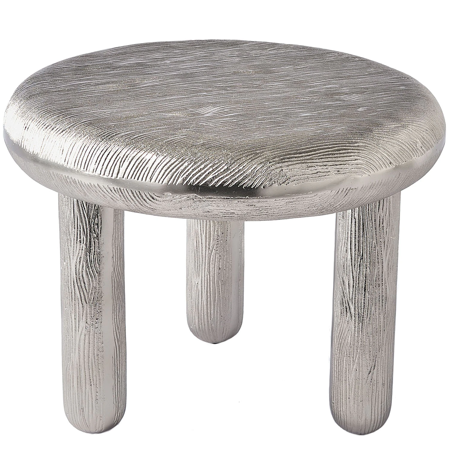 Polspotten Thick Disk Sidobord Silver - Sidobord & Avlastningsbord Metall Silver - 390-070-114