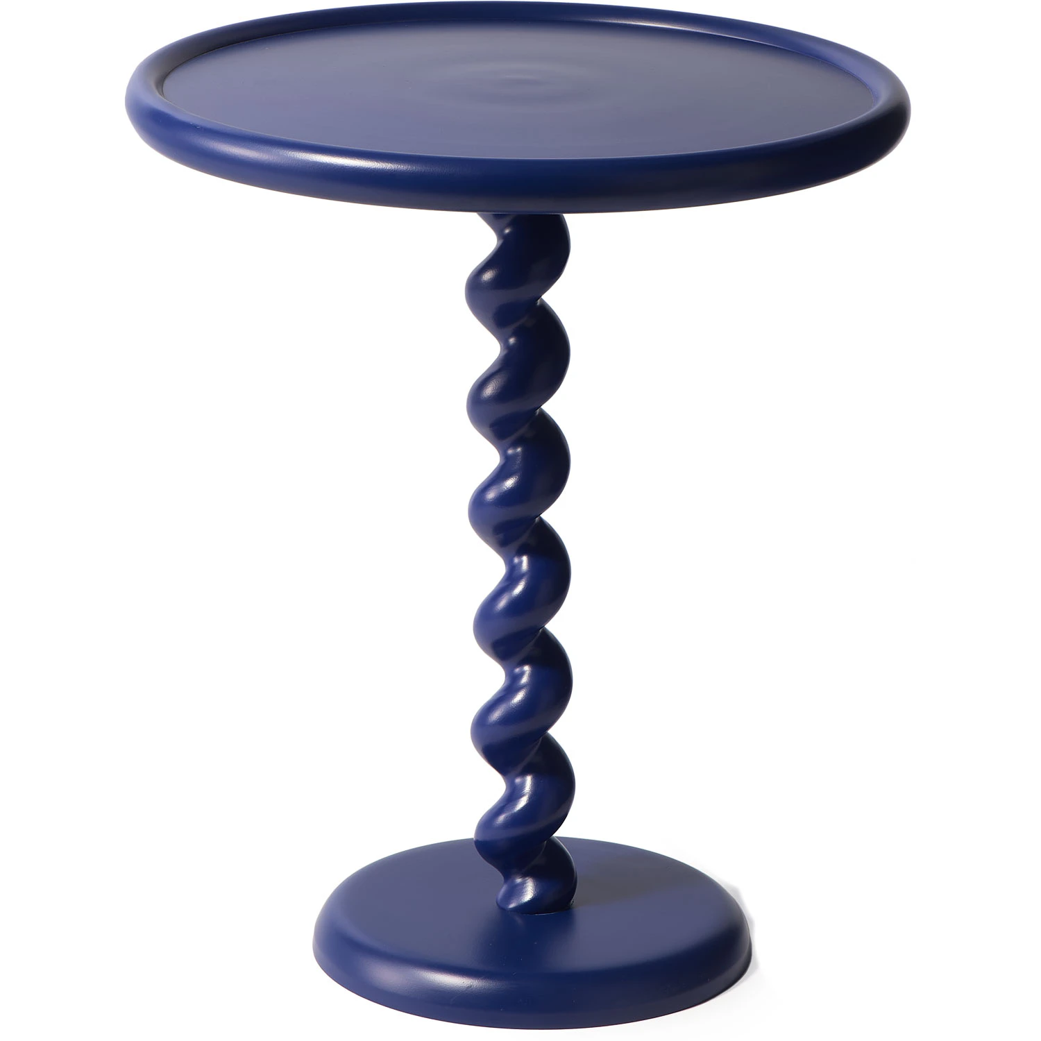 Polspotten Twister Sidobord Deep Blue - Sidobord & Avlastningsbord Metall Djupbl&aring; - 390-070-113