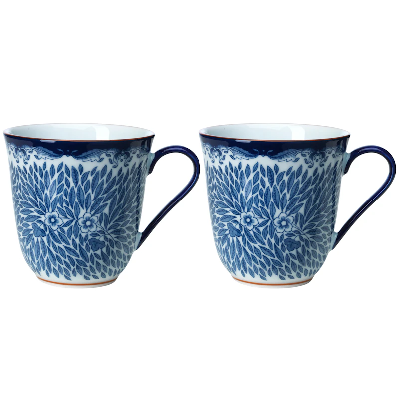 Ostindia Floris Mugg 30 cl 2-pack, Blå