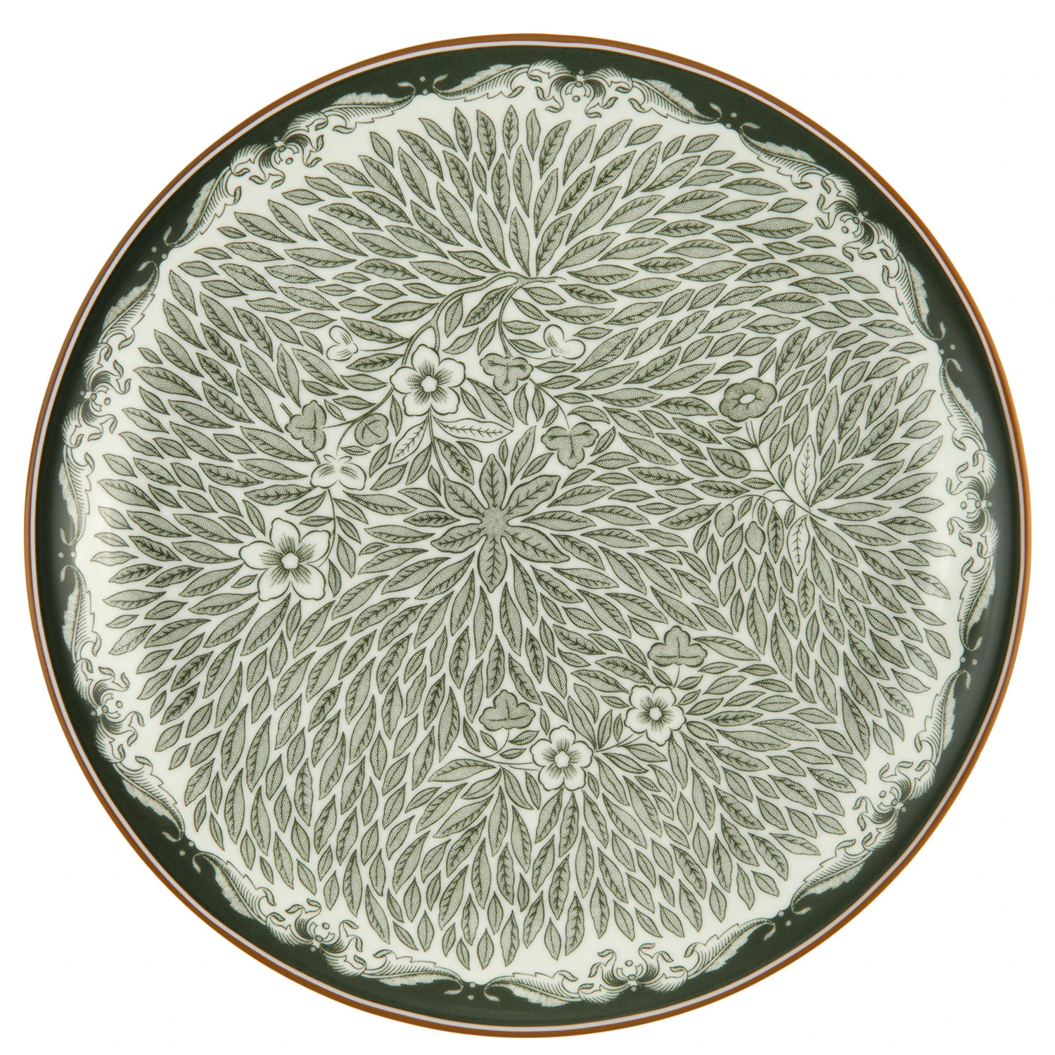 R&ouml;rstrand Ostindia Floris Tallrik 20 Cm Gr&ouml;n - Mattallrikar Porslin Gr&ouml;n - 1074223