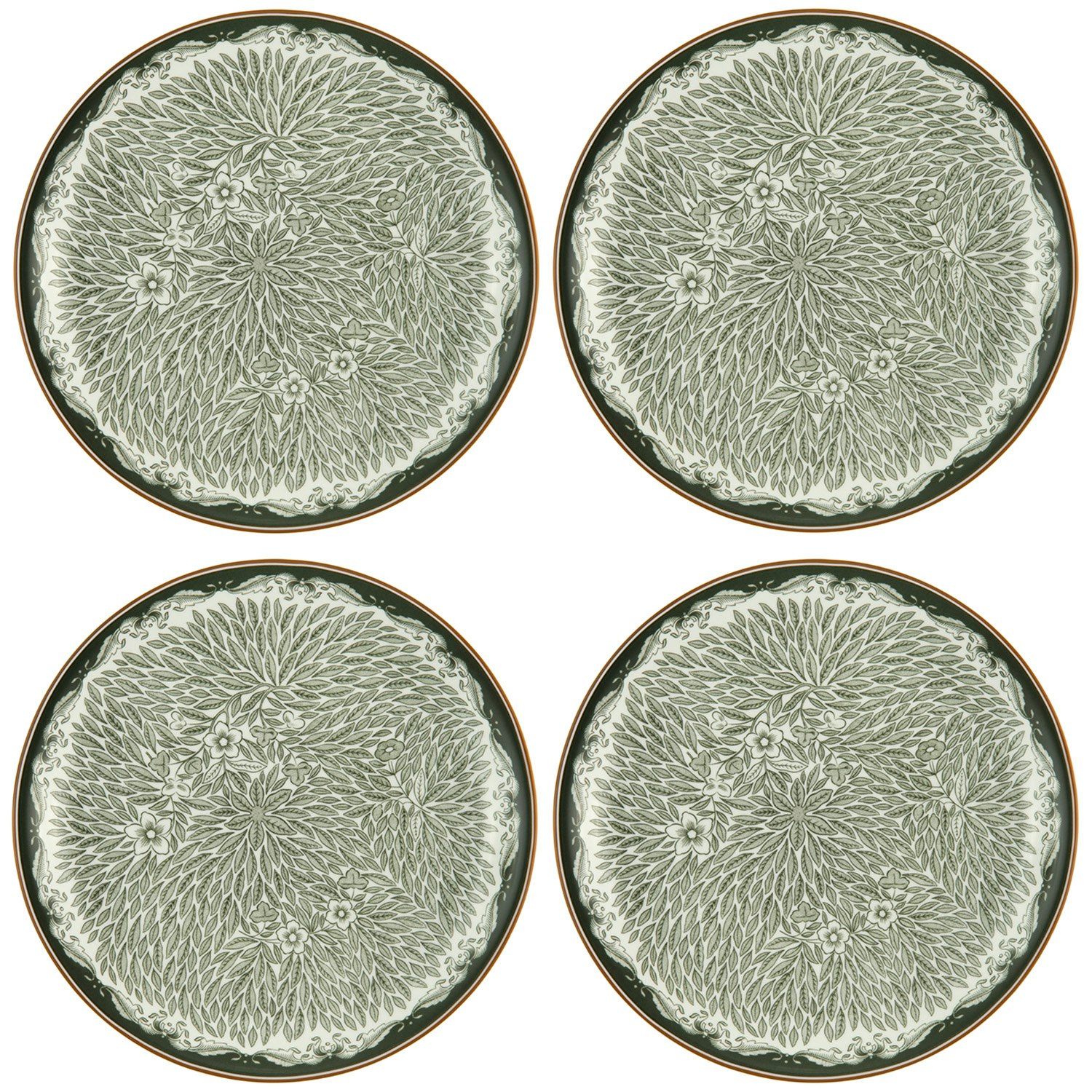 R&ouml;rstrand Ostindia Floris Tallrik 20 Cm 4-pack Gr&ouml;n - Assietter Porslin Gr&ouml;n - 1074223-4PACK