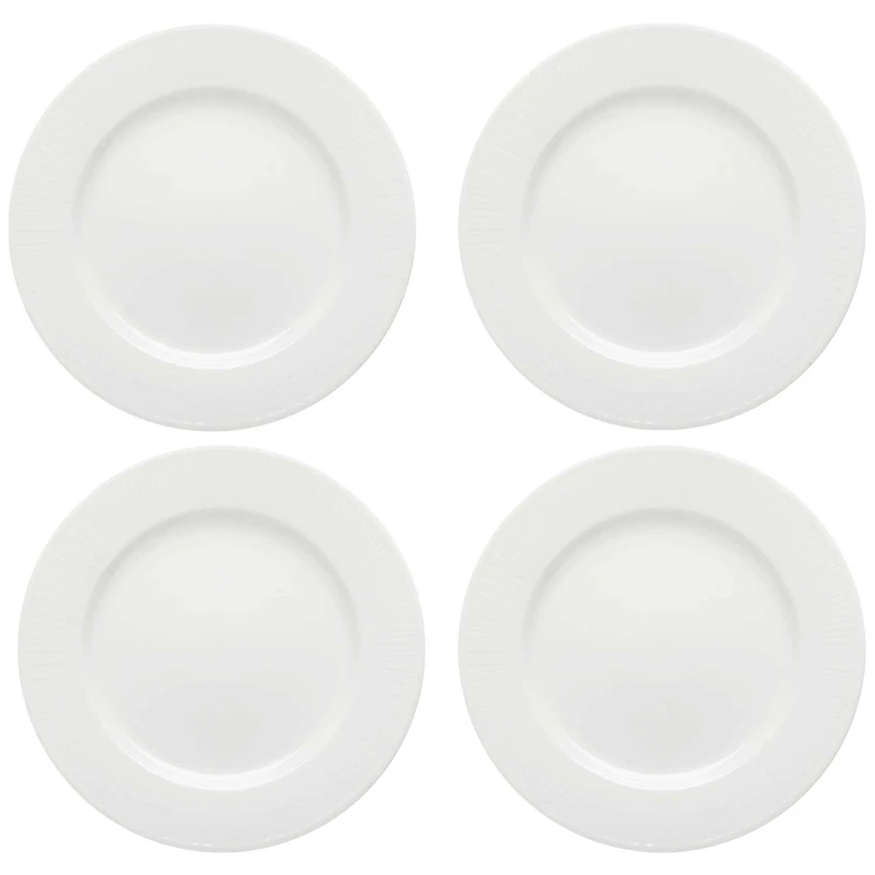 Swedish Grace Assiett 17 cm 4-pack, Snö