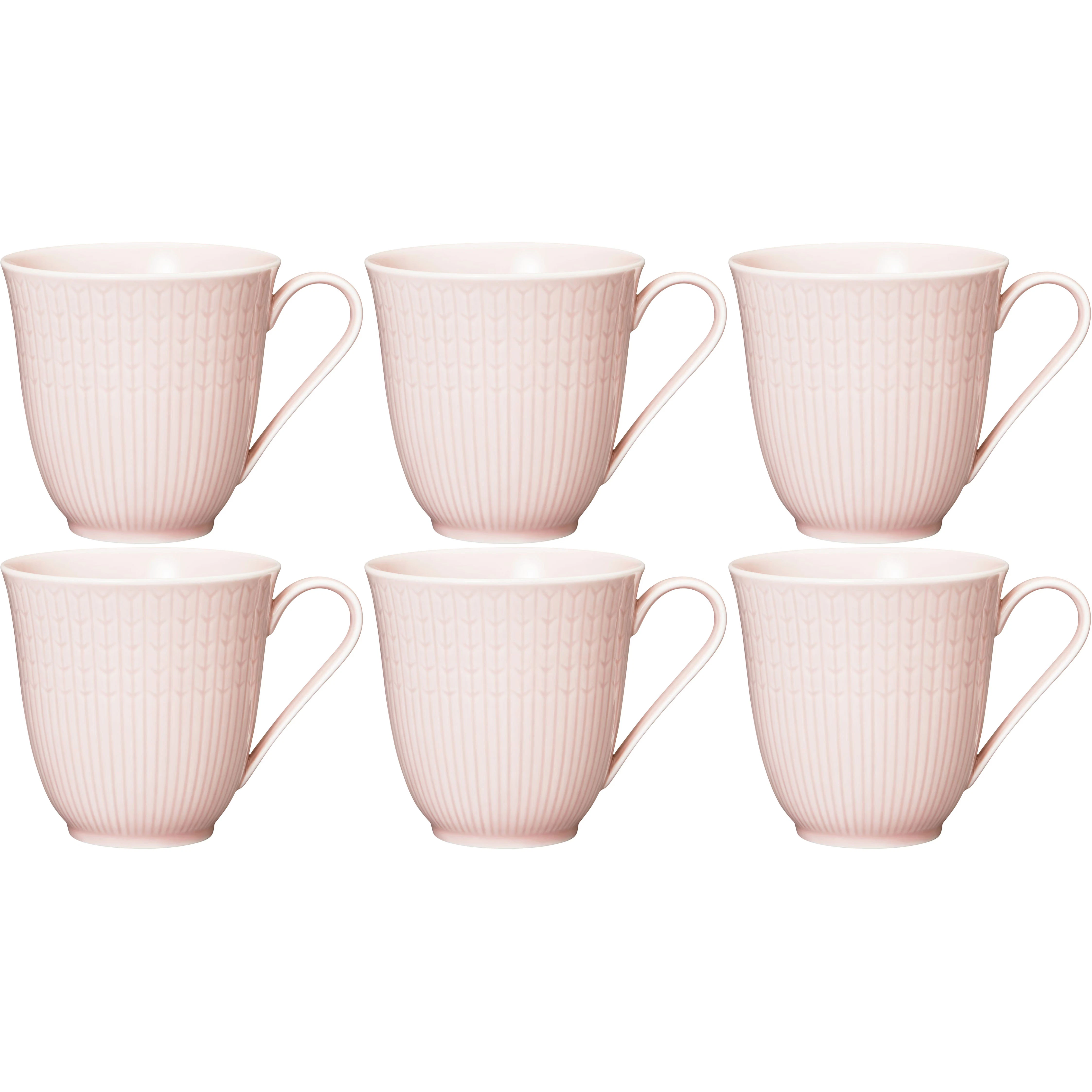 R&ouml;rstrand Swedish Grace Mugg 30 Cl 6-pack Ros (Rosa) - Kaffekoppar Porslin Ros (Rosa) - 1012232, 6-PACK