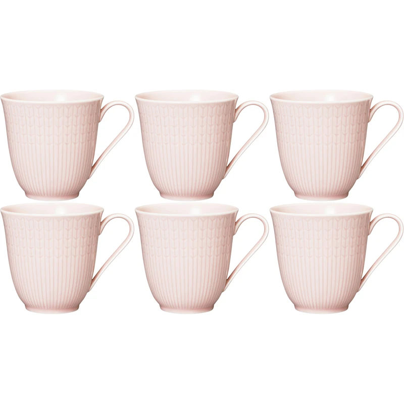 Swedish Grace Mugg 30 cl 6-pack, Ros (Rosa)