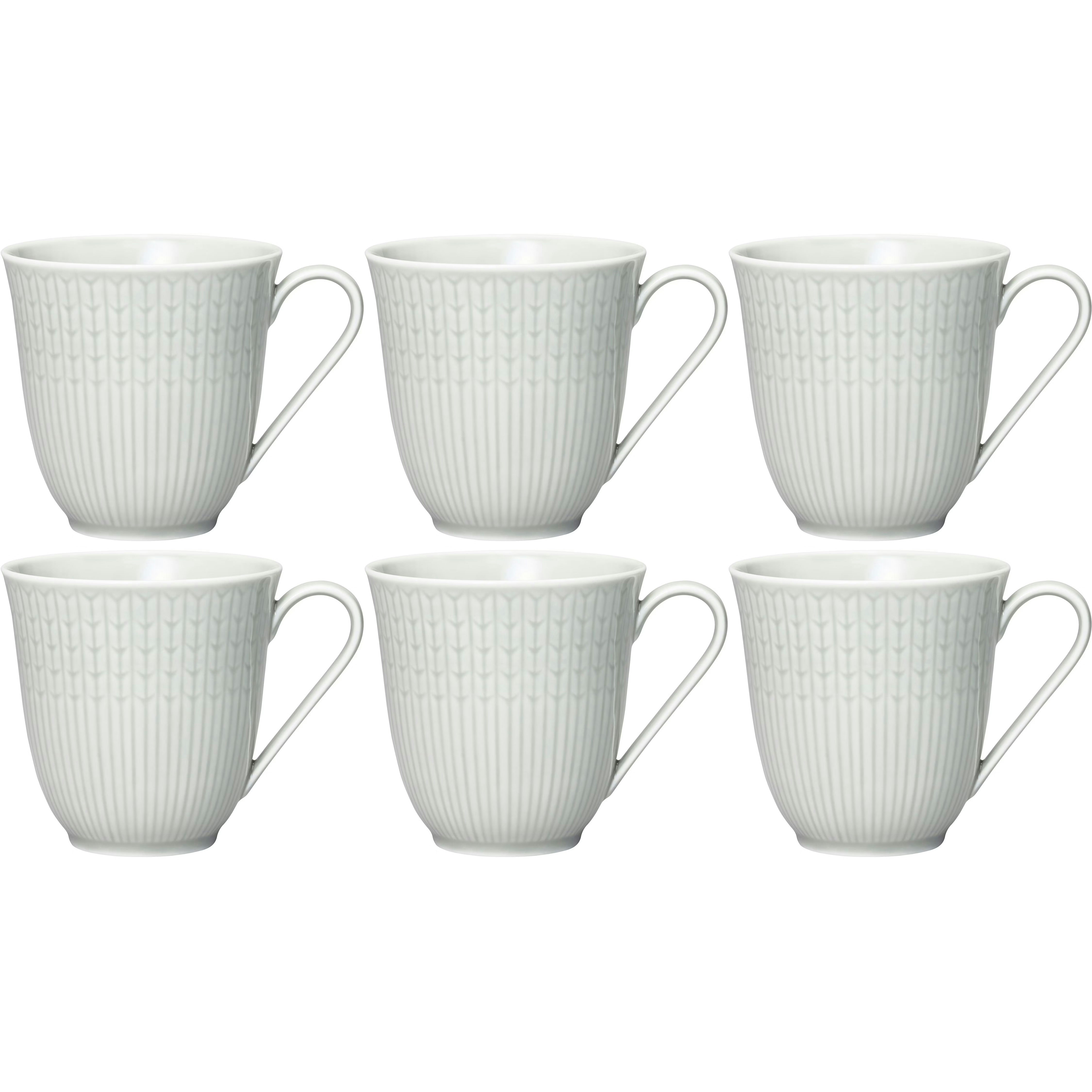 R&ouml;rstrand Swedish Grace Mugg 30 Cl 6-pack Dimma (Ljusgr&aring;) - Kaffekoppar Porslin Dimma (Ljusgr&aring;) - 1062122, 6-PACK