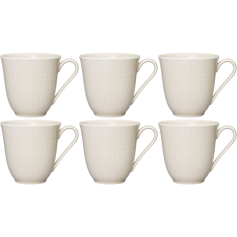 Swedish Grace Mugg 30 cl 6-pack, Havre (Beige)