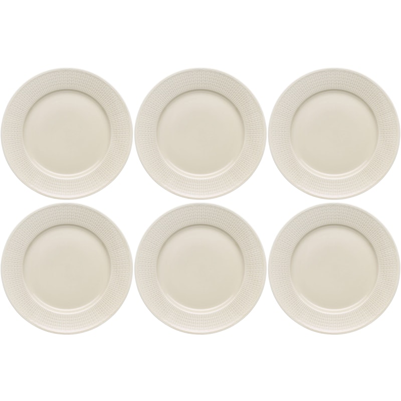 Swedish Grace Tallrik 27 cm 6-pack, Havre (Beige)