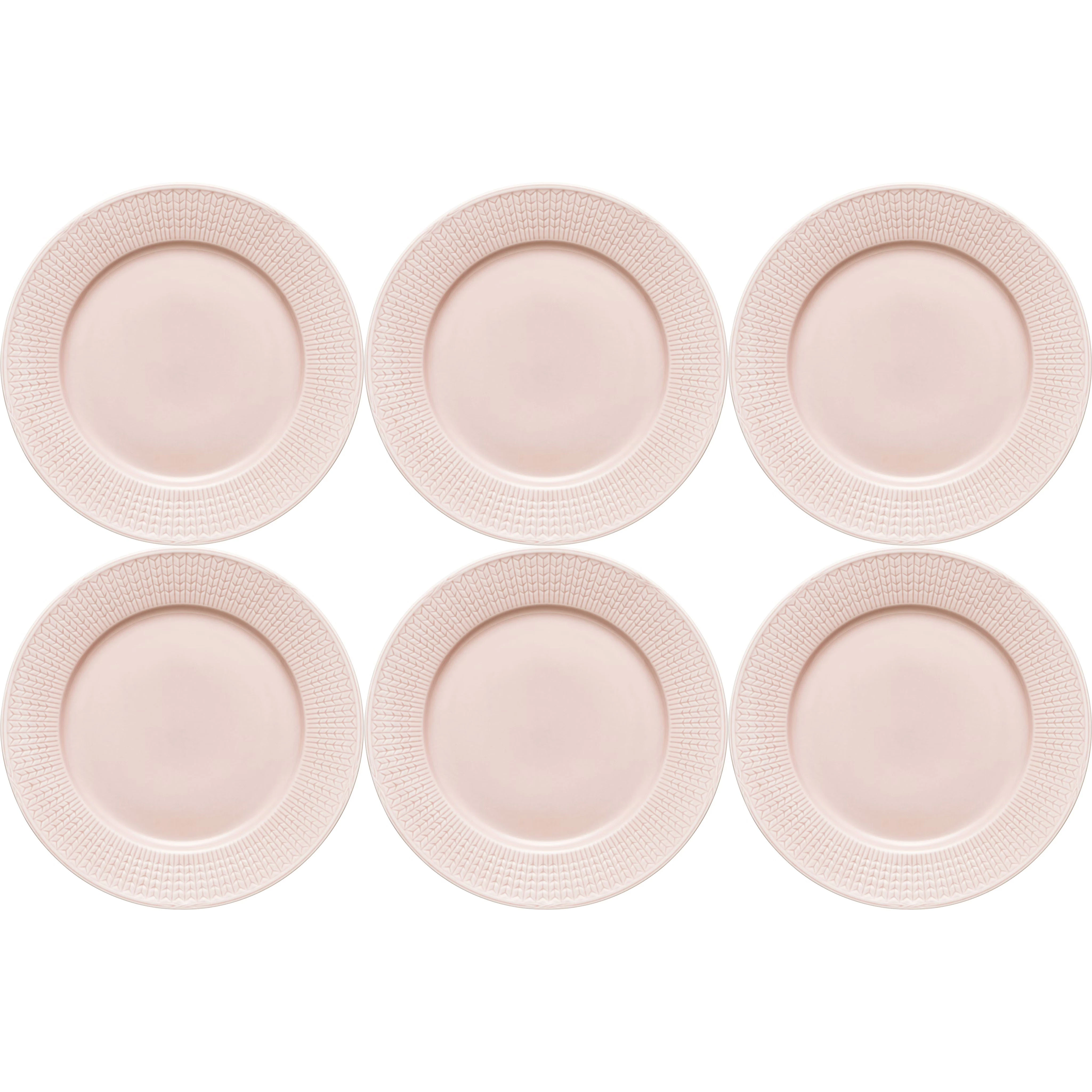 R&ouml;rstrand Swedish Grace Tallrik 27 Cm 6-pack Ros (Rosa) - Mattallrikar Porslin Ros (Rosa) - 1012224, 6-PACK