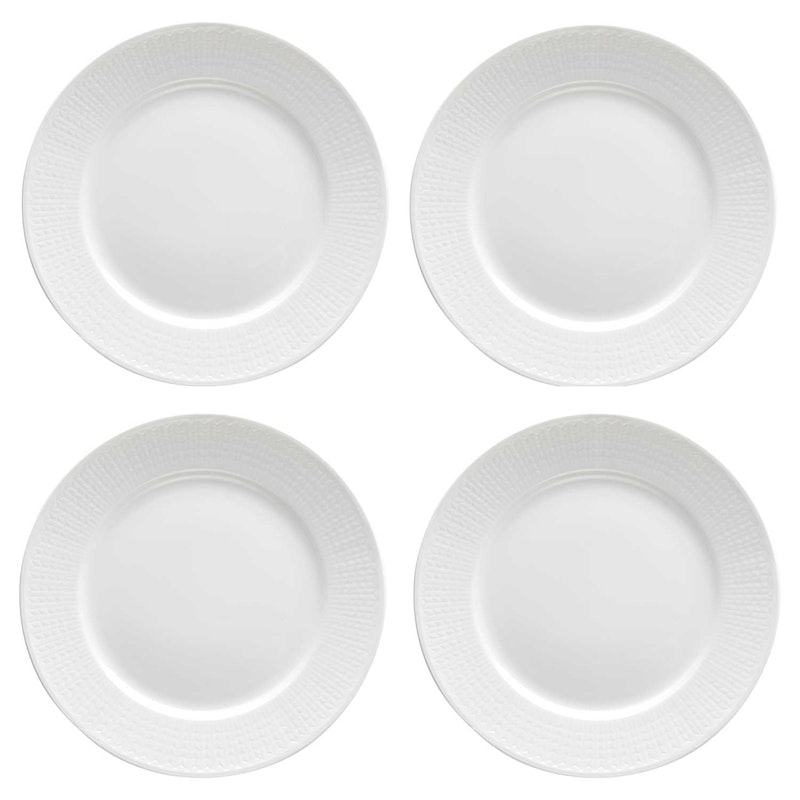 Swedish Grace Tallrikar 27 cm 4-pack, Snö