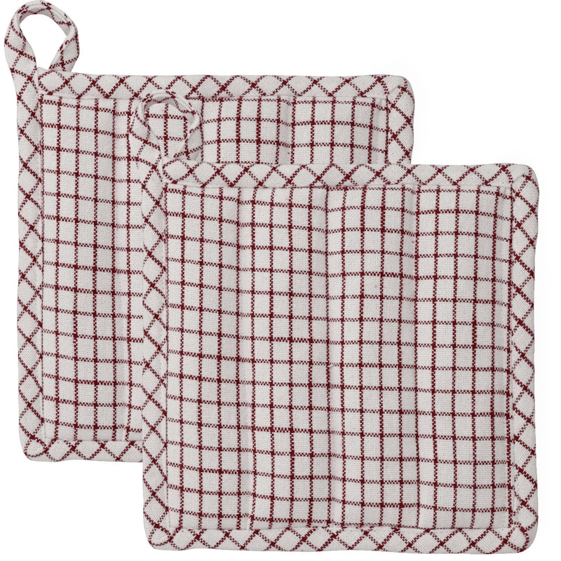Garn Grytlapp 22x22 cm 2-pack, Terrakotta