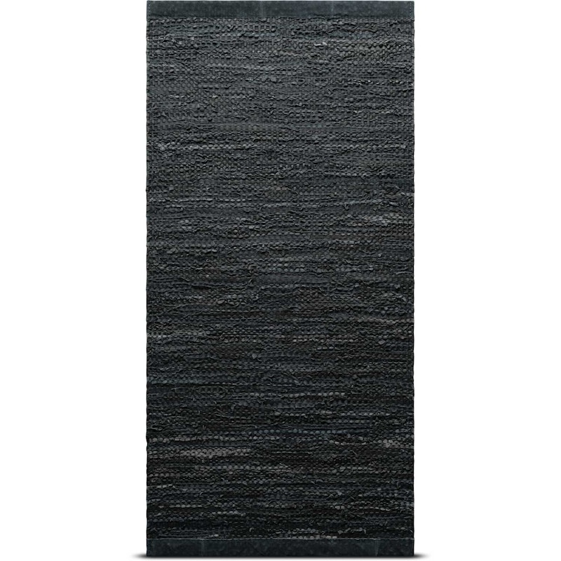 Leather Matta 75x300 cm, Mörkgrå