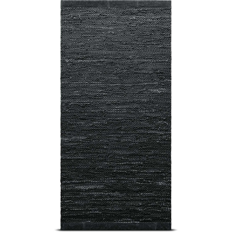 Leather Matta 140x200 cm, Mörkgrå