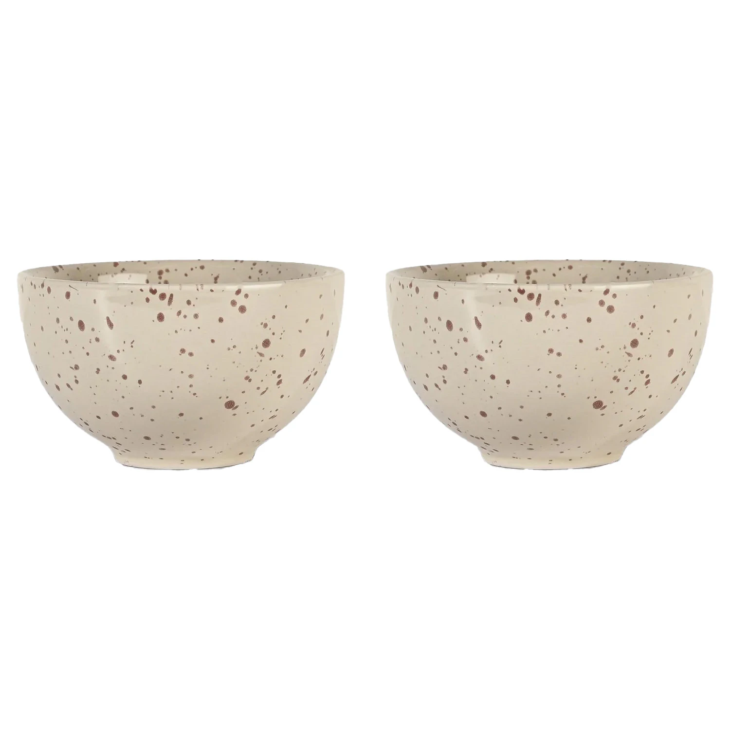 Sagaform Ditte Sk&aring;l &Oslash;12 Cm 2-pack - Serveringssk&aring;lar Stengods Beige - 5018652