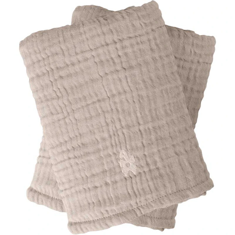 Muslin Amningshandduk 2-pack, Jetty Beige