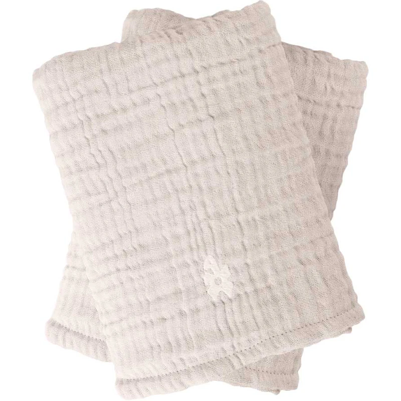 Muslin Amningshandduk 2-pack, Birchbark Rose